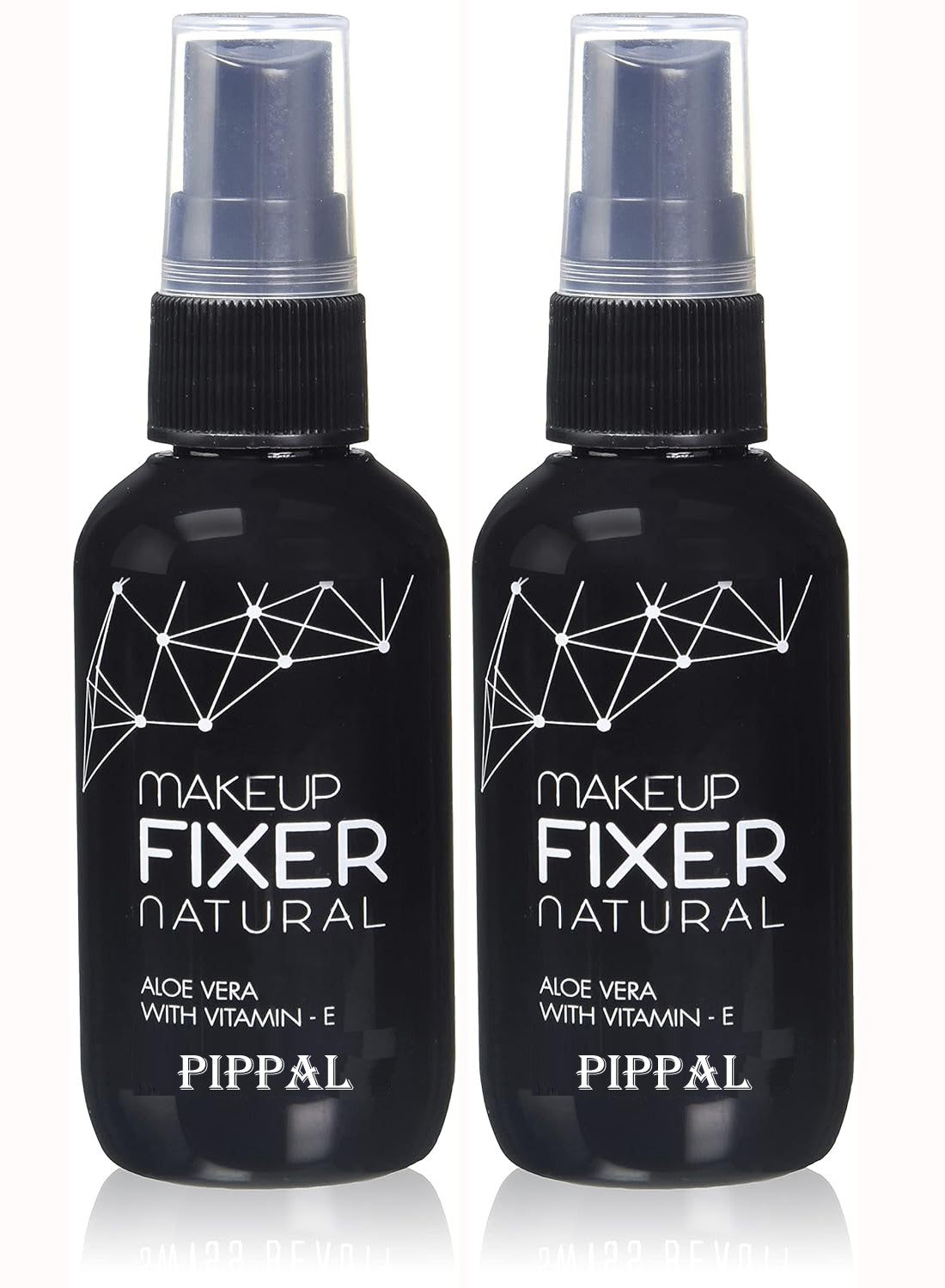 Pippal Beauty Makeup Fixer Natural Dewy Finish with Vitamin E And Aloe Vera Long-Lasting Spray 80ml (Pack of 2)